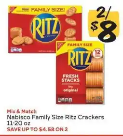 Winn Dixie Nabisco Family Size Ritz Crackers offer