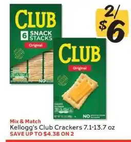 Winn Dixie Kellogg's Club Crackers offer