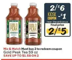 Winn Dixie Gold Peak Tea offer