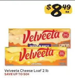 Winn Dixie Velveeta Cheese Loaf 2 lb offer