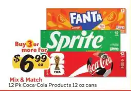 Winn Dixie 12 Pk Coca-Cola Products 12 oz cans offer