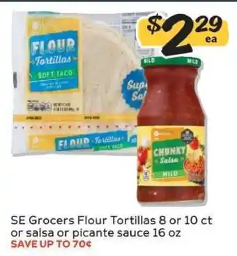 Winn Dixie SE Grocers Flour Tortillas or Salsa offer