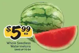 Winn Dixie Whole Seedless Watermelons offer