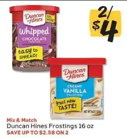 Winn Dixie Duncan Hines Frostings 16 oz offer