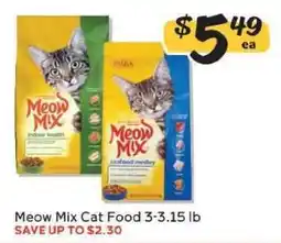 Winn Dixie Meow Mix Cat Food offer