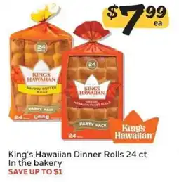 Winn Dixie King's Hawaiian Dinner Rolls offer