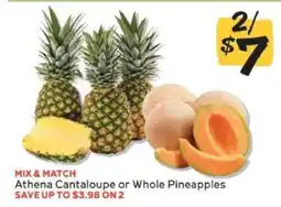 Winn Dixie Athena Cantaloupe or Whole Pineapples offer