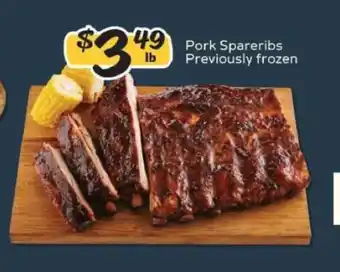 Winn Dixie Pork Spareribs offer