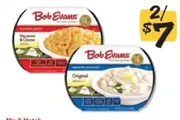 Winn Dixie Bob Evans Macaroni & Cheese / Mashed Potatoes offer