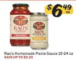 Winn Dixie Rao's Homemade Pasta Sauce offer