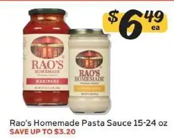Winn Dixie Rao's Homemade Pasta Sauce offer