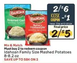 Winn Dixie Idahoan Family Size Mashed Potatoes offer