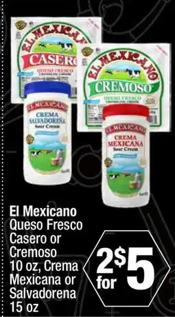 Super King Markets El Mexicano Queso Fresco Casero or Cremoso offer