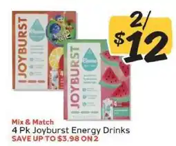 Winn Dixie 4 Pk Joyburst Energy Drinks offer