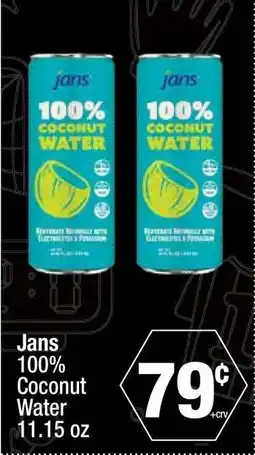 Super King Markets Jans 100% Coconut Water offer