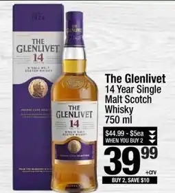 Super King Markets The Glenlivet 14 Year Single Malt Scotch Whisky offer