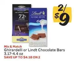 Winn Dixie Ghirardelli or Lindt Chocolate Bars offer