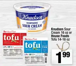 Super King Markets Knudsen Sour Cream 16 oz or House Foods Tofu 14-16 oz offer