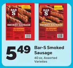 Save a Lot Bar S Smoked Sausage offer
