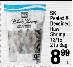 Super King Markets SK Peeled & Deveined Raw Shrimp offer