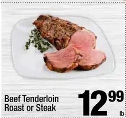 Super King Markets Beef Tenderloin Roast or Steak offer