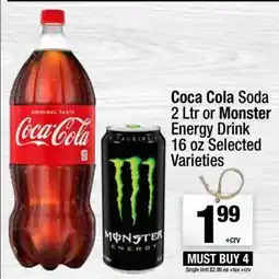 Super King Markets Coca Cola Soda or Monster Energy Drink offer