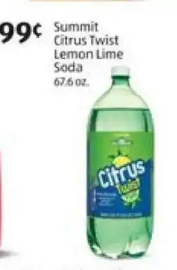 Aldi Summit Citrus Twist Lemon Lime Soda offer