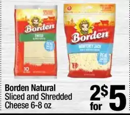 Super King Markets Borden Natural Cheese offer