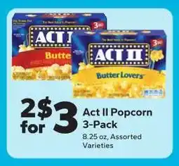 Save a Lot Act II Popcorn 3-Pack offer