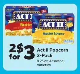 Save a Lot Act II Popcorn 3-Pack offer