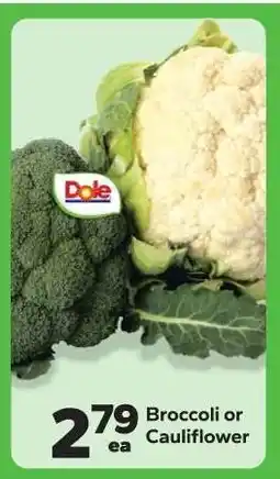 Save a Lot Broccoli or Cauliflower offer