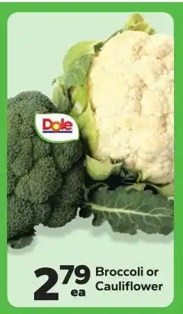 Save a Lot Broccoli or Cauliflower offer