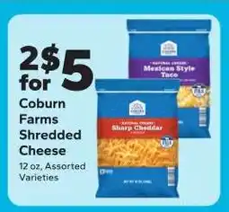 Save a Lot Coburn Farms Shredded Cheese offer
