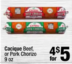 Super King Markets Cacique Beef or Pork Chorizo offer