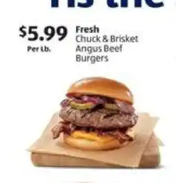 Aldi Fresh Chuck & Brisket Angus Beef Burgers offer