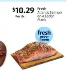 Aldi Fresh Atlantic Salmon on a Cedar Plank offer