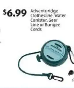Aldi Adventuridge Clothesline, Water Canister, Gear Line or Bungee Cords offer
