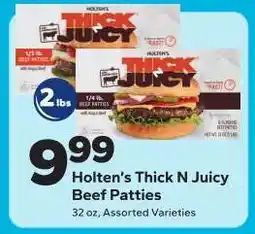 Save a Lot Holten’s Thick N Juicy Beef Patties offer