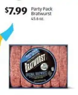 Aldi Party Pack Bratwurst offer