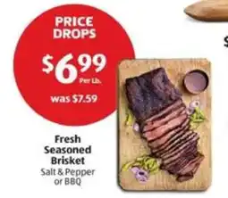 Aldi Fresh Seasoned Brisket offer