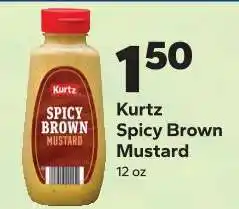 Save a Lot Kurtz Spicy Brown Mustard offer