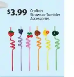 Aldi Crofton Straws or Tumbler Accessories offer