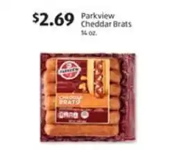 Aldi Parkview Cheddar Brats offer