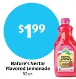 Aldi Nature's Nectar Flavored Lemonade offer
