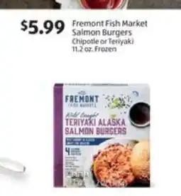 Aldi Fremont Fish Market Salmon Burgers offer