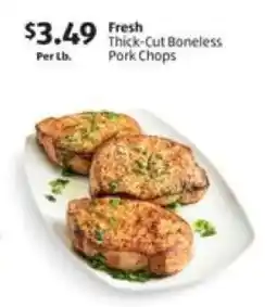 Aldi Fresh Thick-Cut Boneless Pork Chops offer