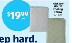 Aldi KIRKTON HOUSE Cooling Throw offer