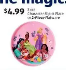 Aldi Zak! Character Flip-It Plate or 2-Piece Flatware offer