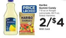 Kroger Haribo Gummi Candy or Kroger Lemonade offer