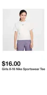Kohl's Girls 8-16 Nike Sportswear Tee offer